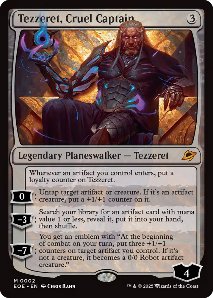 Tezzeret, Cruel Captain [Edge of Eternities]