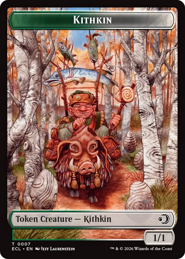 Elf // Kithkin (0007) Double-Sided Token [Lorwyn Eclipsed Tokens]