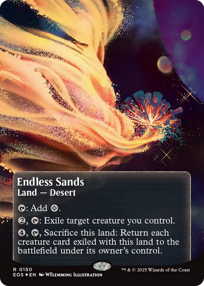 Endless Sands (0150) (Borderless) (Galaxy Foil) [Edge of Eternities: Stellar Sights]