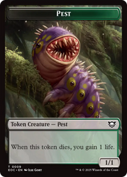 Copy // Pest Double-Sided Token [Edge of Eternities Commander Tokens]
