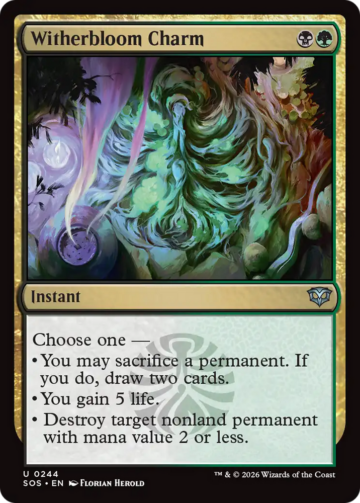 Witherbloom Charm [Secrets of Strixhaven]