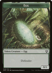 Treasure // Egg Double-Sided Token [Secret Lair Drop Series]