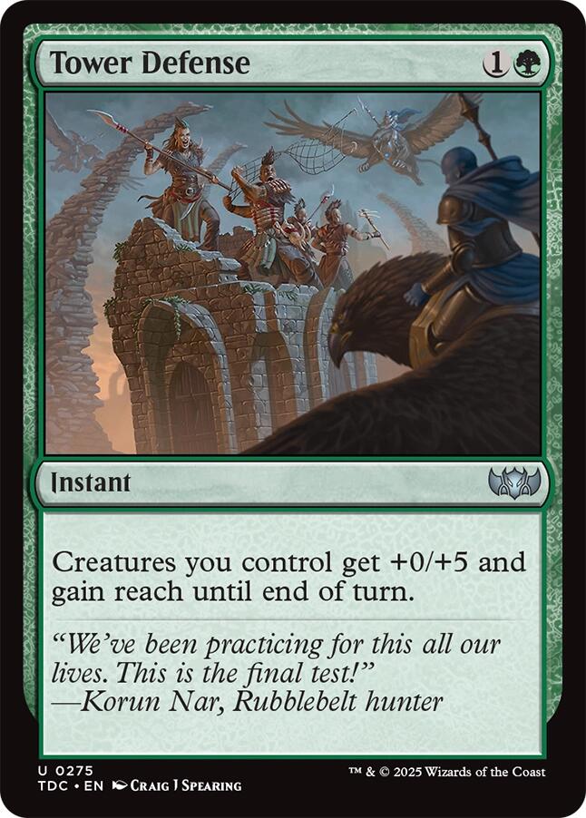 Tower Defense [Tarkir: Dragonstorm Commander]