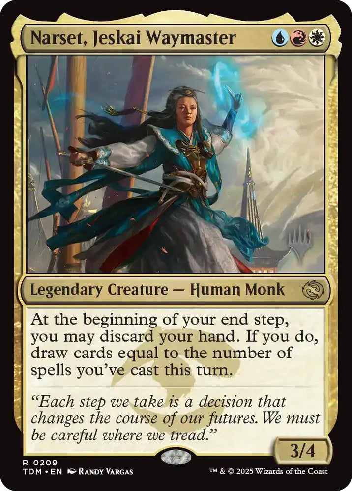 Narset, Jeskai Waymaster (Promo Pack) [Tarkir: Dragonstorm Promos]