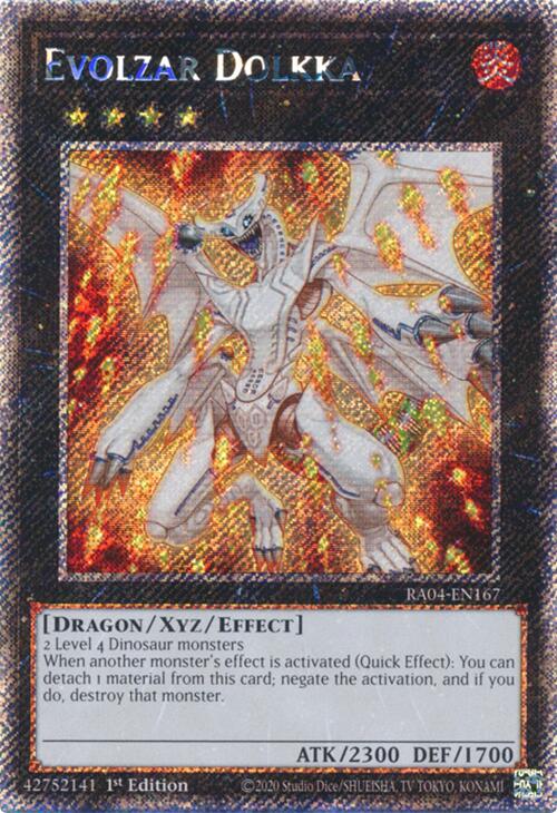 Evolzar Dolkka [RA04-EN167] Platinum Secret Rare