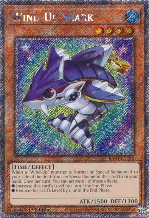 Wind-Up Shark [RA04-EN180] Platinum Secret Rare