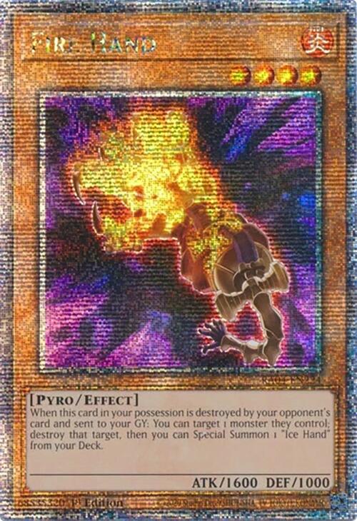 Fire Hand [RA04-EN224] Quarter Century Secret Rare