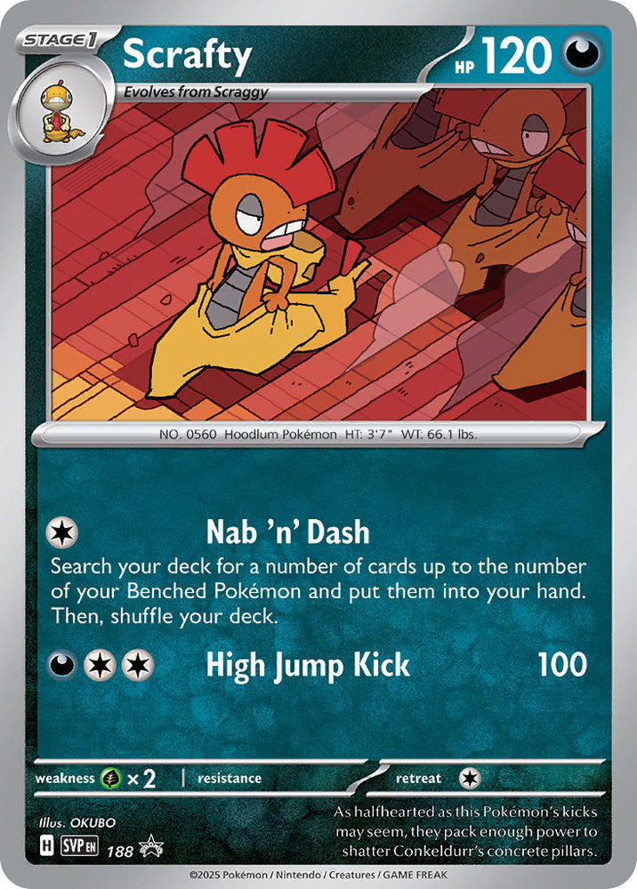 Scrafty (188) [Scarlet & Violet: Black Star Promos]