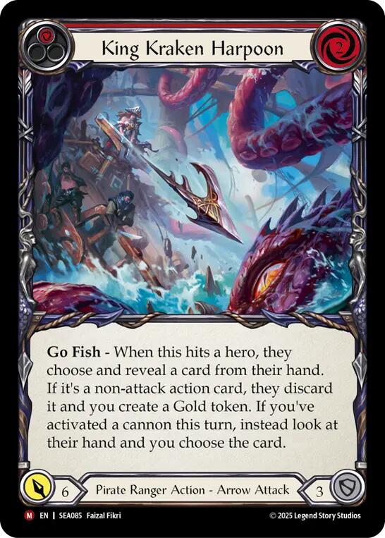 King Kraken Harpoon (Rainbow Foil) [SEA085] (High Seas)  Rainbow Foil