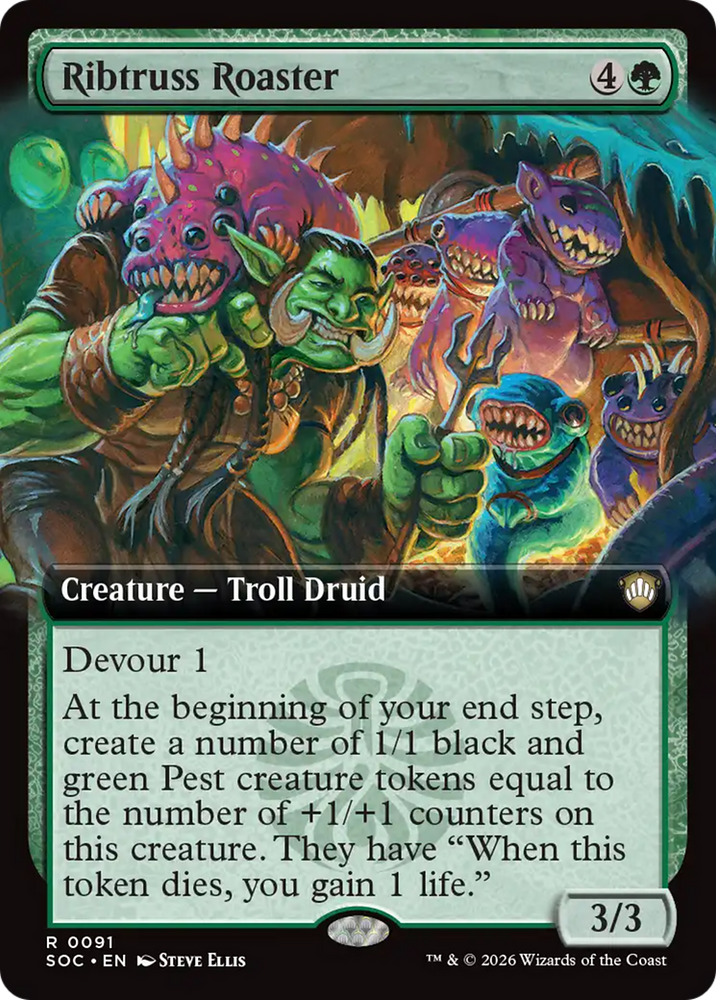 Ribtruss Roaster (Extended Art) [Secrets of Strixhaven Commander]