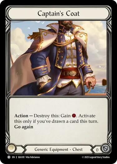 Captain's Coat (Treasure) [SEA181] (High Seas)  Cold Foil