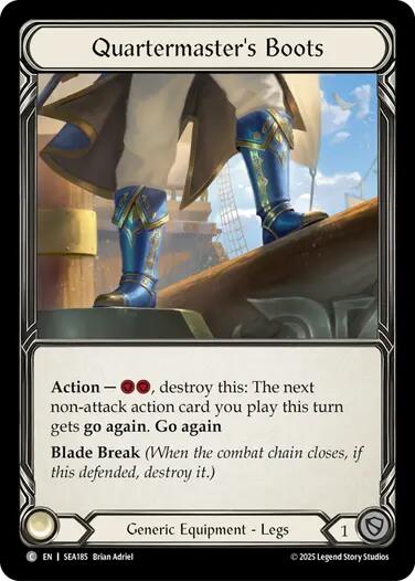Quartermaster's Boots (Treasure) [SEA185] (High Seas)  Cold Foil