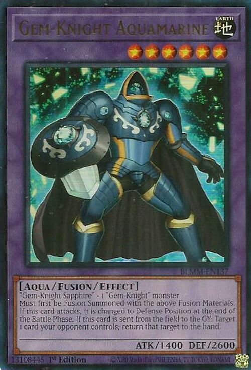 Gem-Knight Aquamarine [BLMM-EN137] Ultra Rare