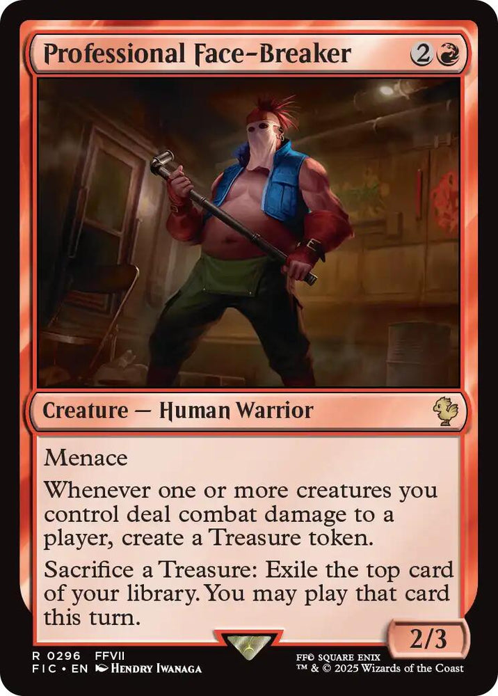 Professional Face-Breaker (Surge Foil) [FINAL FANTASY Commander]