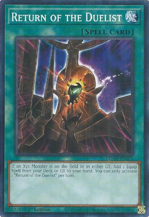 Return of the Duelist (card) [DUAD-EN071] Common