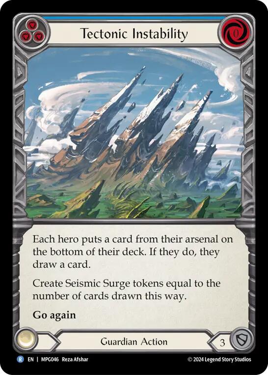 Tectonic Instability [MPG046] (Mastery Pack Guardian)  Rainbow Foil