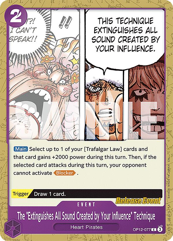 The "Extinguishes All Sound Created by Your Influence" Technique [Legacy of the Master Release Event Cards]