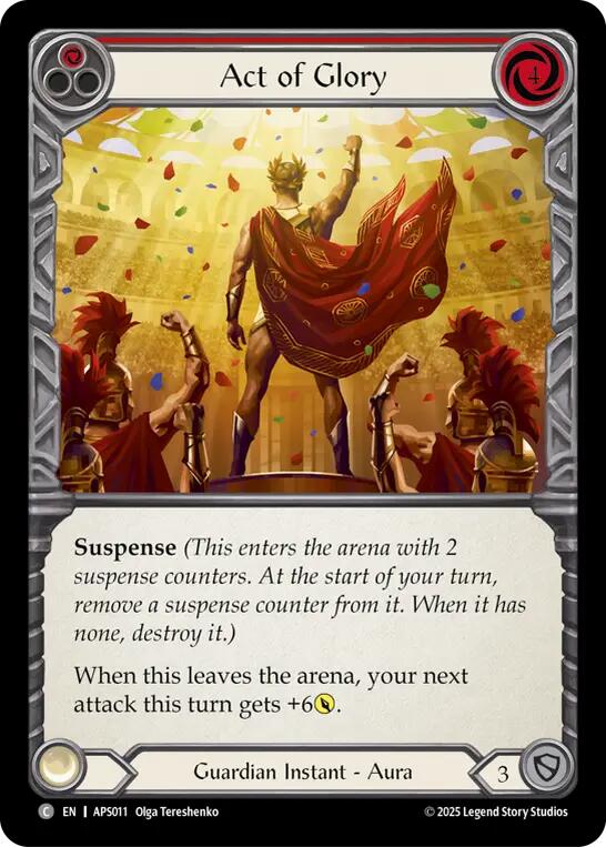 Act of Glory (Red) [APS011] (Armory Deck: Pleiades)