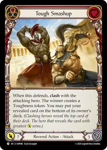 Tough Smashup (Red) [SUP046] (Super Slam)  Rainbow Foil