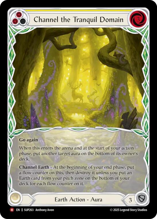 Channel the Tranquil Domain (Extended Art Cold Foil) [SUP263] (Super Slam)  Cold Foil