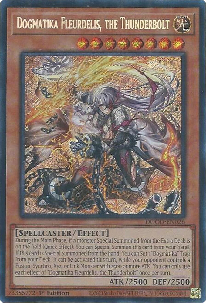 Dogmatika Fleurdelis, the Thunderbolt [DOOD-EN026] Secret Rare