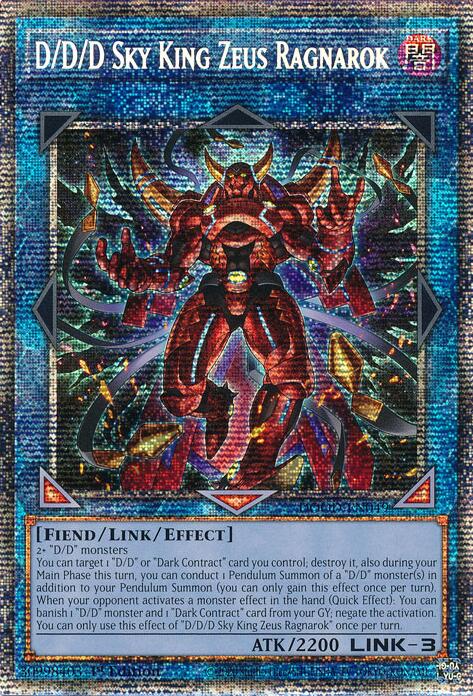 D/D/D Sky King Zeus Ragnarok (Starlight Rare) [DOOD-EN049] Starlight Rare