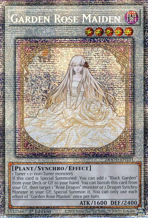 Garden Rose Maiden [DOOD-EN101] Starlight Rare