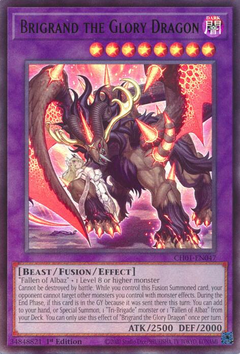 Brigrand the Glory Dragon [CH01-EN047] Ultra Rare
