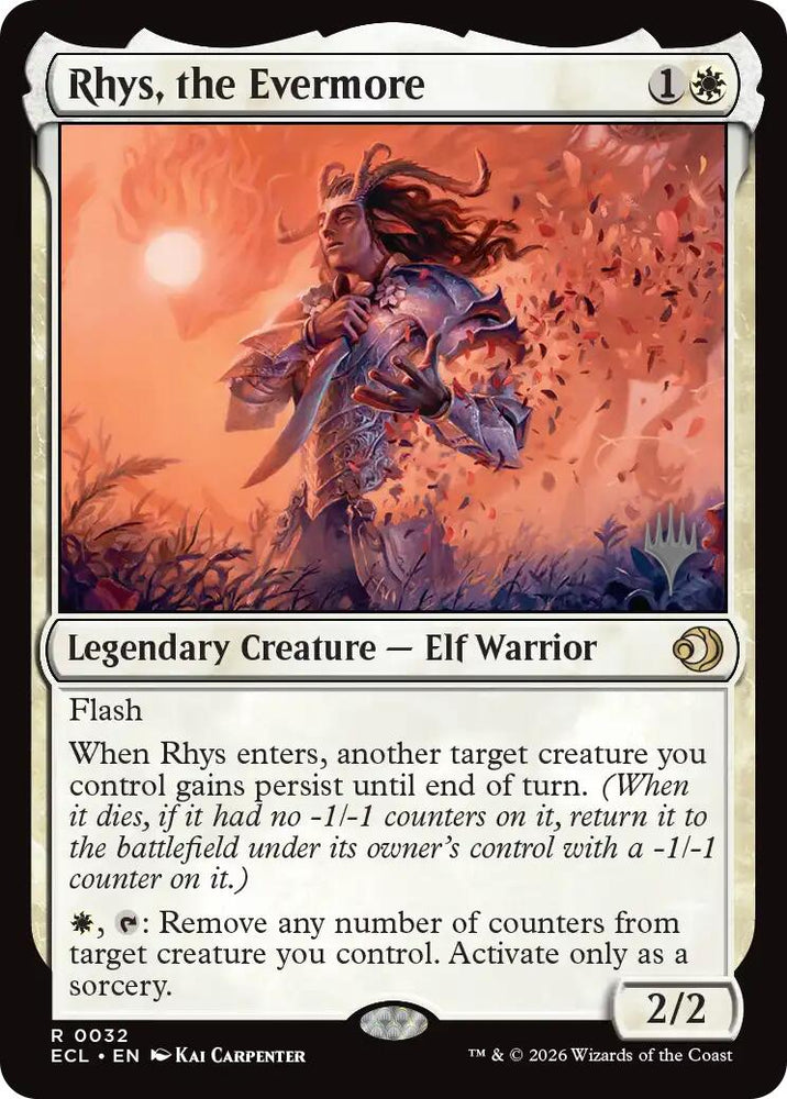 Rhys, the Evermore [Lorwyn Eclipsed Promos]