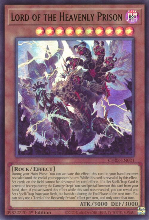 Lord of the Heavenly Prison [CH02-EN021] Ultra Rare