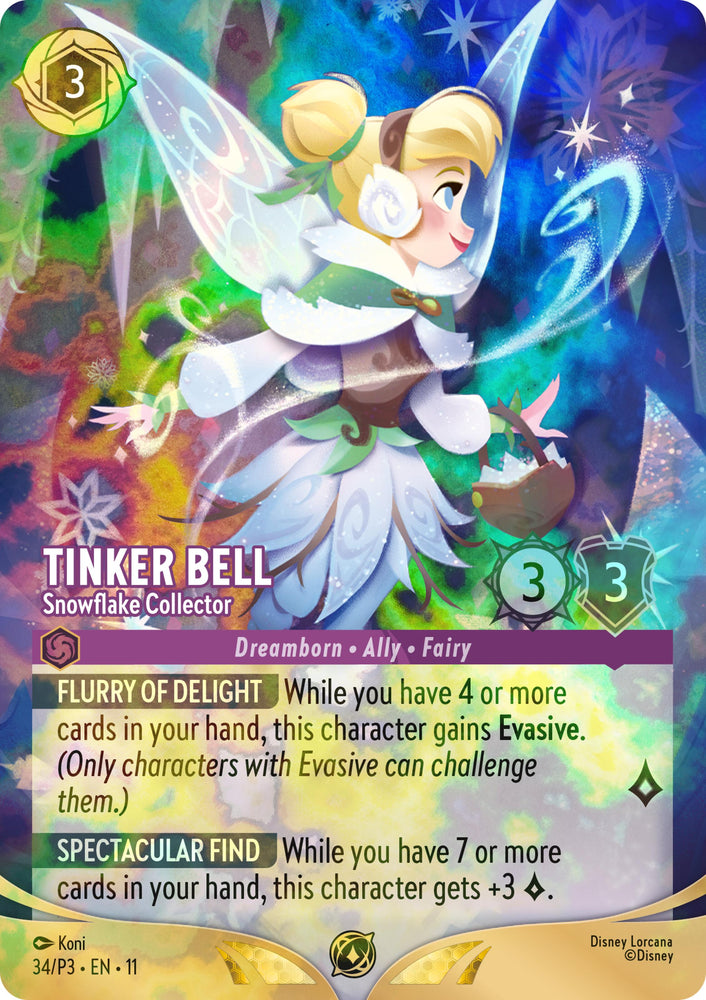 Tinker Bell - Snowflake Collector (Store Championship) (34) [Promo Cards]