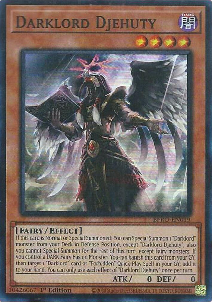 Darklord Djehuty [BPRO-EN019] Super Rare