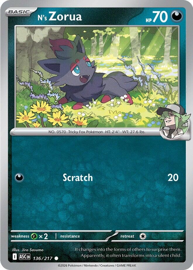 N's Zorua (136/217) [Mega Evolution: Ascended Heroes]