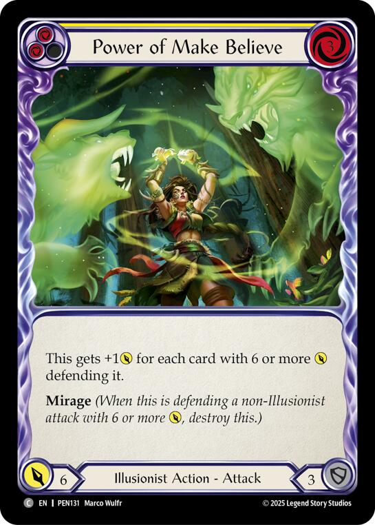 Power Of Make Believe (Yellow) (Regular) [PEN131] (Compendium of Rathe)