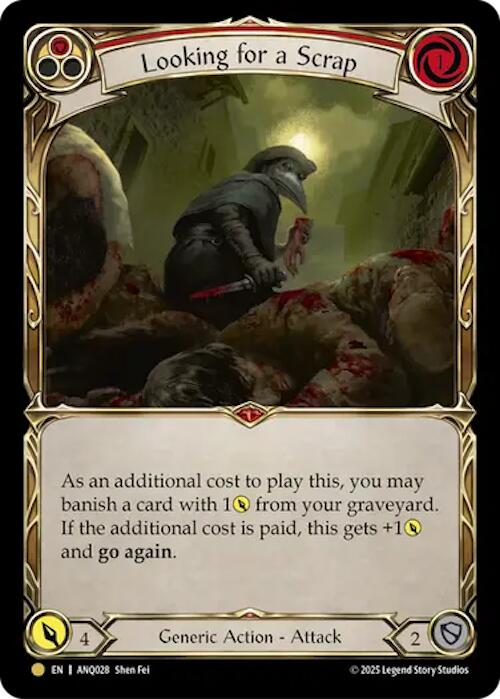 Looking For A Scrap (Red) (Gold) [ANQ028] (Compendium of Rathe - Antiquity Pack)