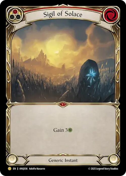 Sigil Of Solace (Red) (Gold) [ANQ036] (Compendium of Rathe - Antiquity Pack)
