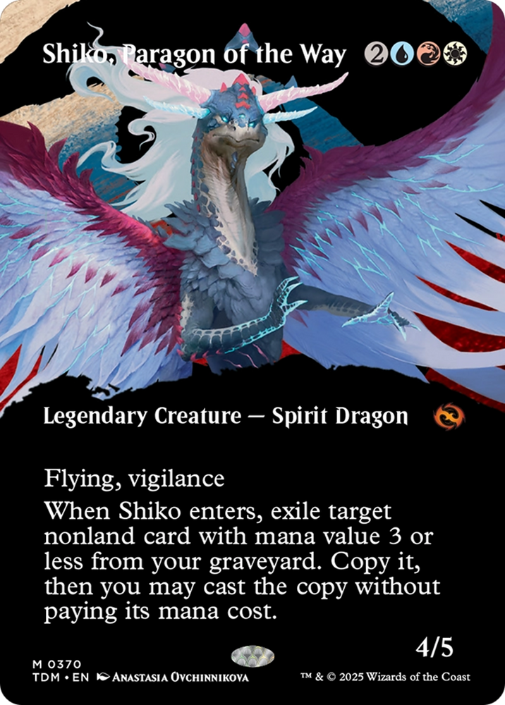 Shiko, Paragon of the Way (Borderless) [Tarkir: Dragonstorm]