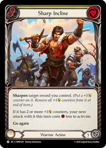 Sharp Incline (Yellow) [MPW120] (Mastery Pack Warrior)  Rainbow Foil