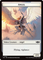 Angel // Spirit Double-Sided Token [Tarkir: Dragonstorm Commander Tokens]