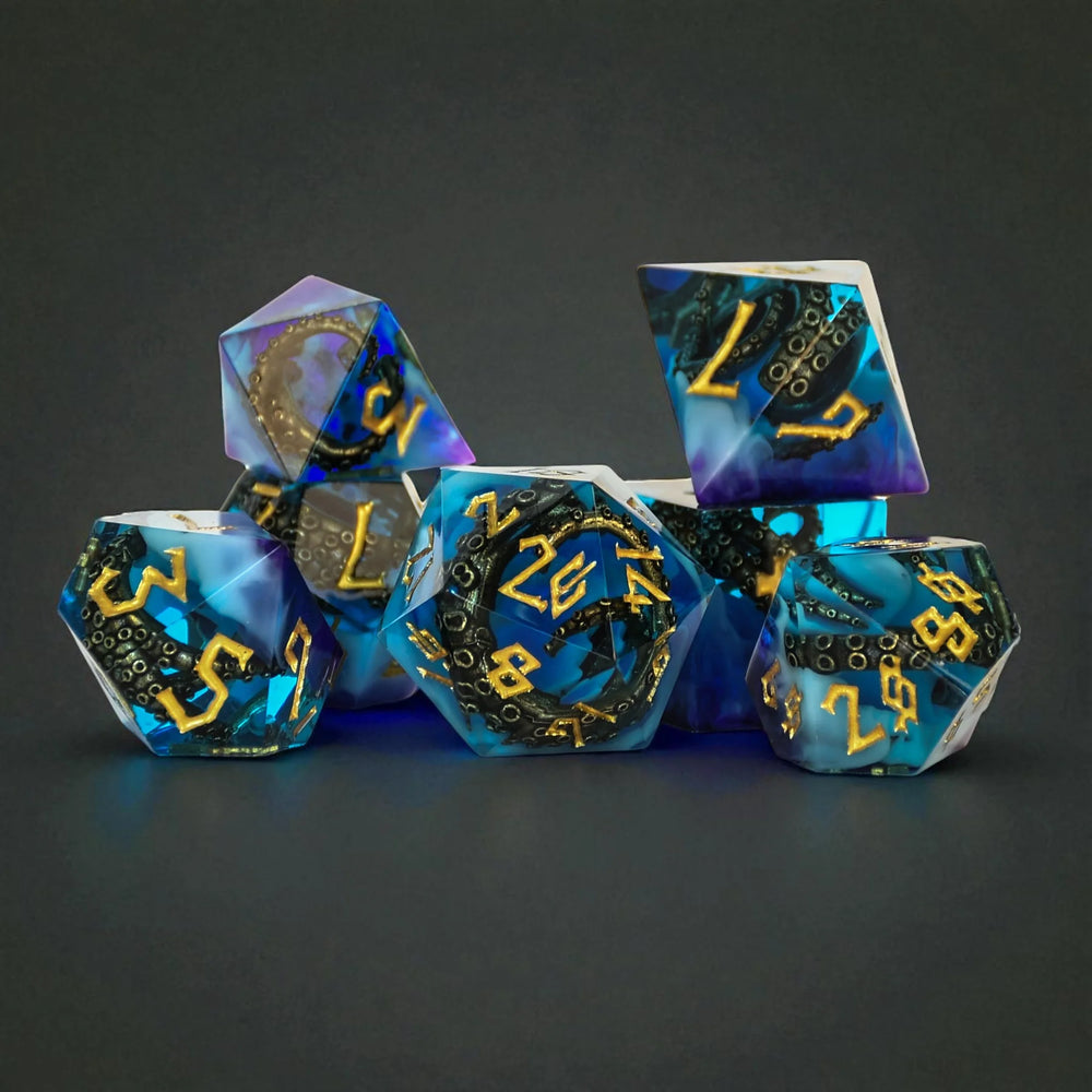Great Old Ones - Cthulhu Sharp-Edged Resin Dice Set
