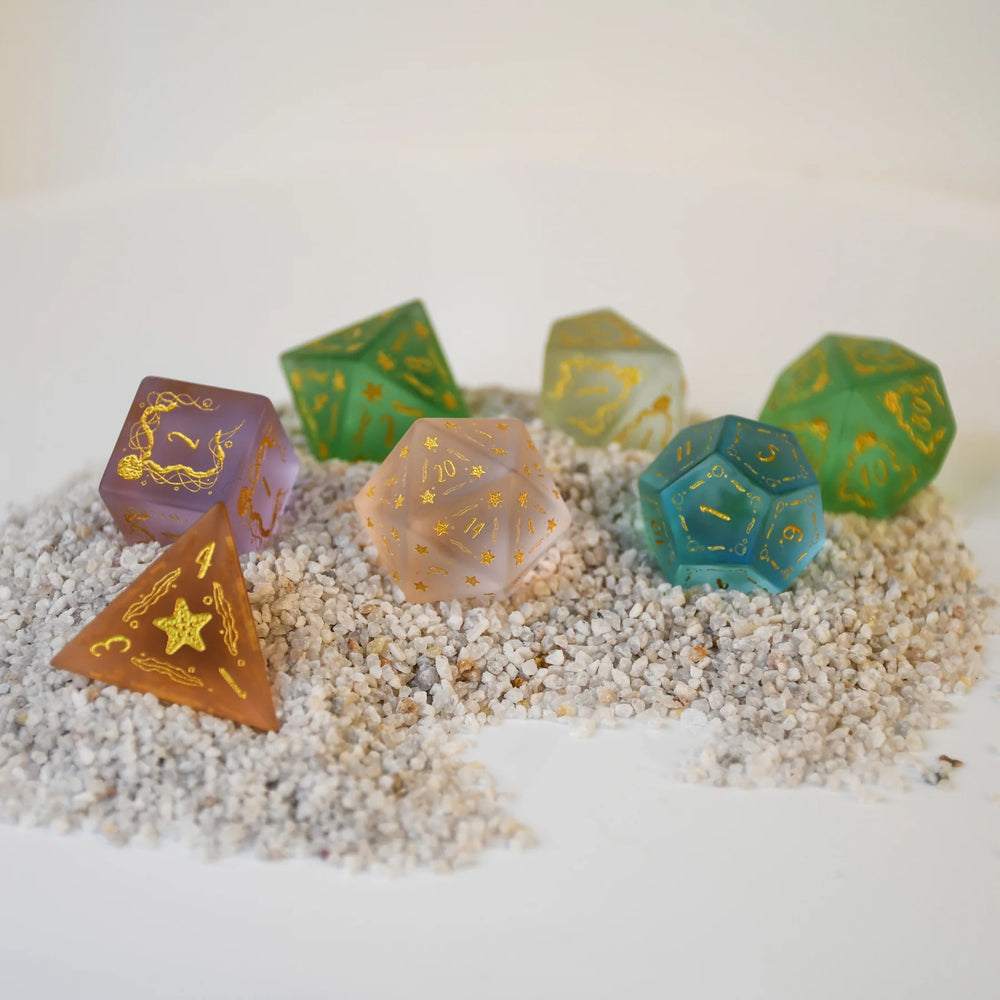 Seaglass Dice Set