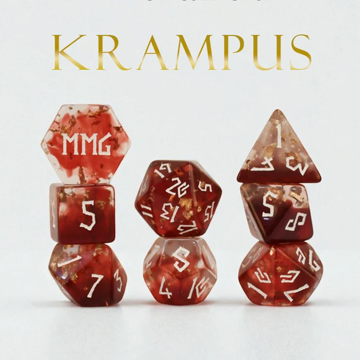 Krampus Resin Dice Set