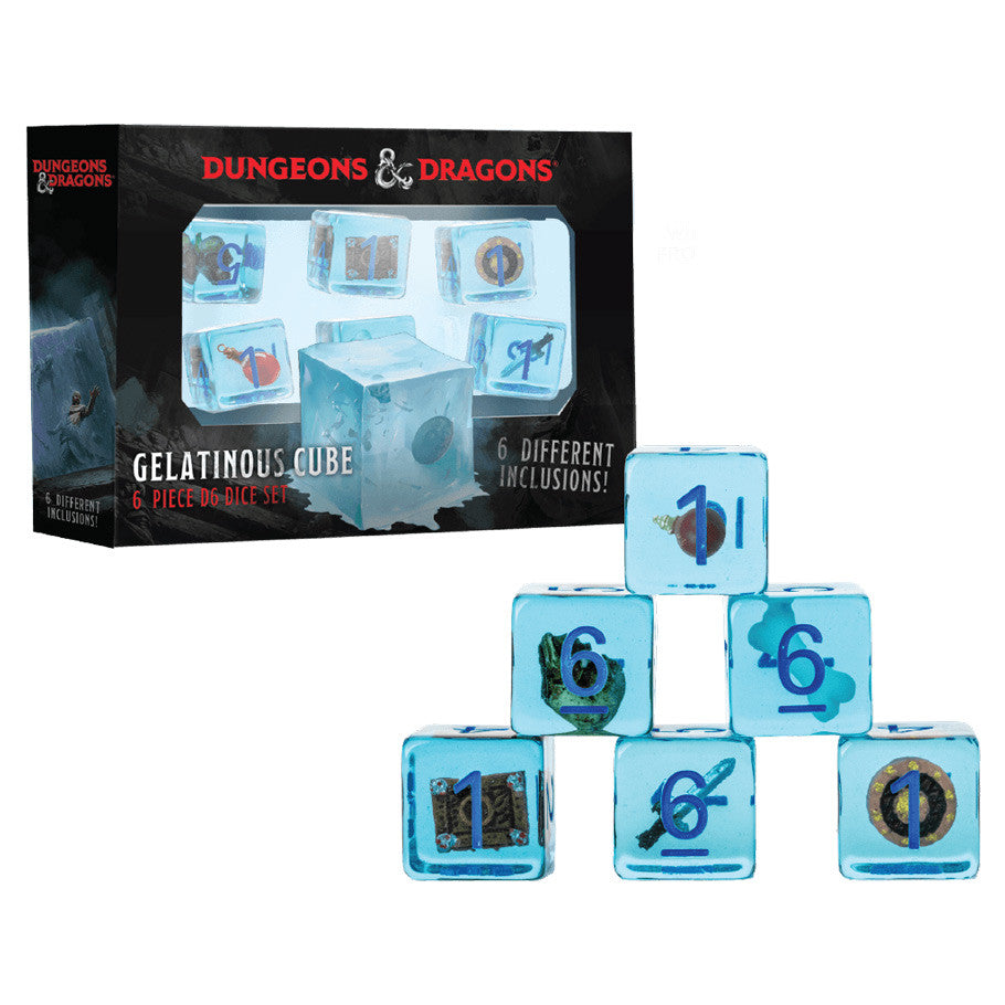 Gelatinous Cube - 6 D6 set [D&D]