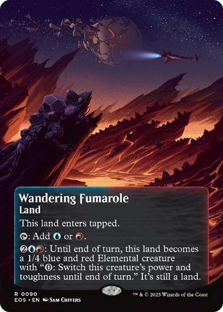 Wandering Fumarole (0090) (Borderless) [Edge of Eternities: Stellar Sights]