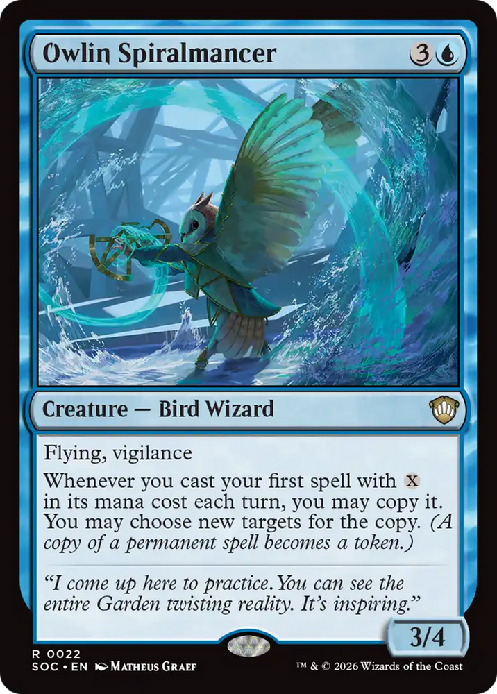 Owlin Spiralmancer [Secrets of Strixhaven Commander]
