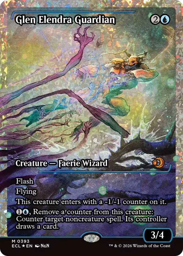 Glen Elendra Guardian (0393) (Showcase) (Fracture Foil) [Lorwyn Eclipsed]