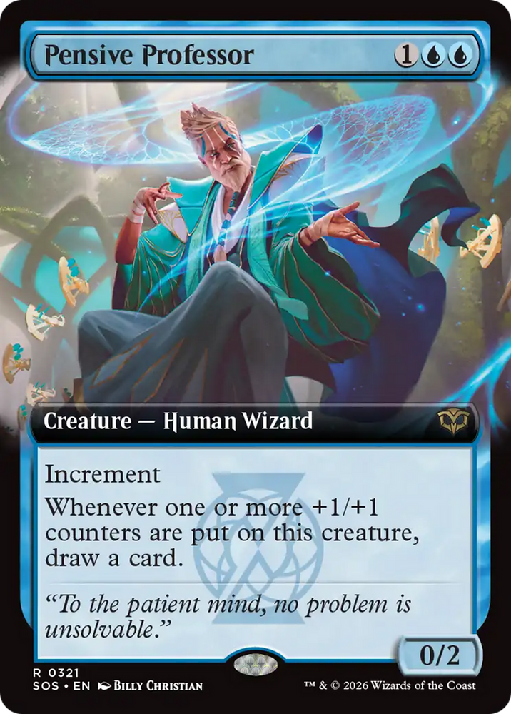 Pensive Professor (Extended Art) [Secrets of Strixhaven]