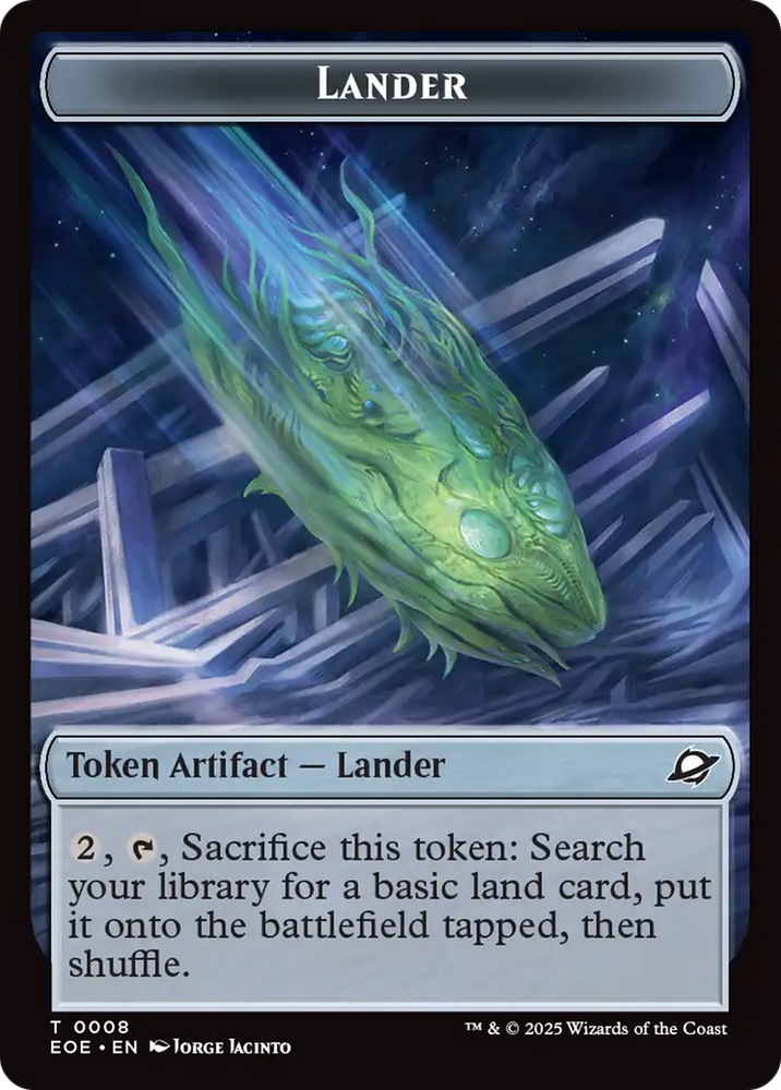 Robot // Lander (0008) Double-Sided Token [Edge of Eternities Tokens]