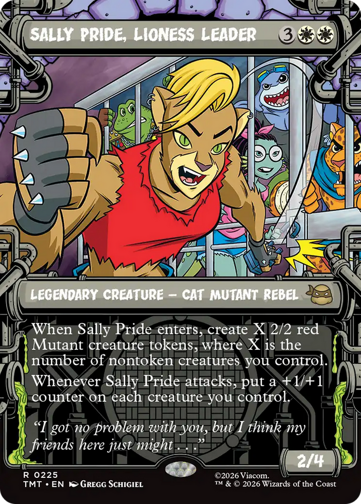 Sally Pride, Lioness Leader (Showcase) [Teenage Mutant Ninja Turtles]