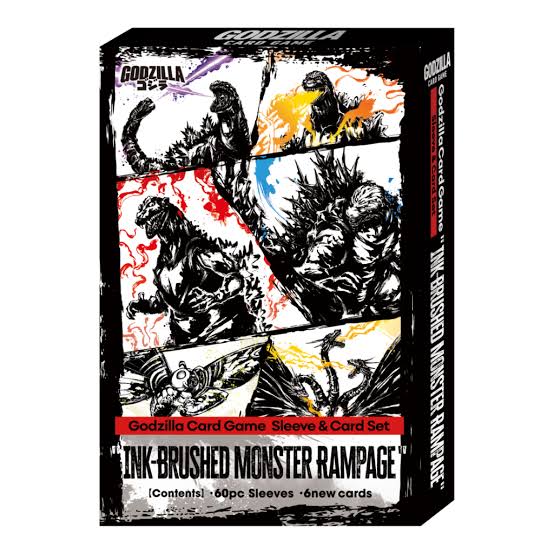 Godzilla Card Game Ink-Brushed Monster Rampage Sleeves